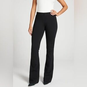 Betabrand Boot Cut Dress Pant Yoga Work Pant Black Sz MP